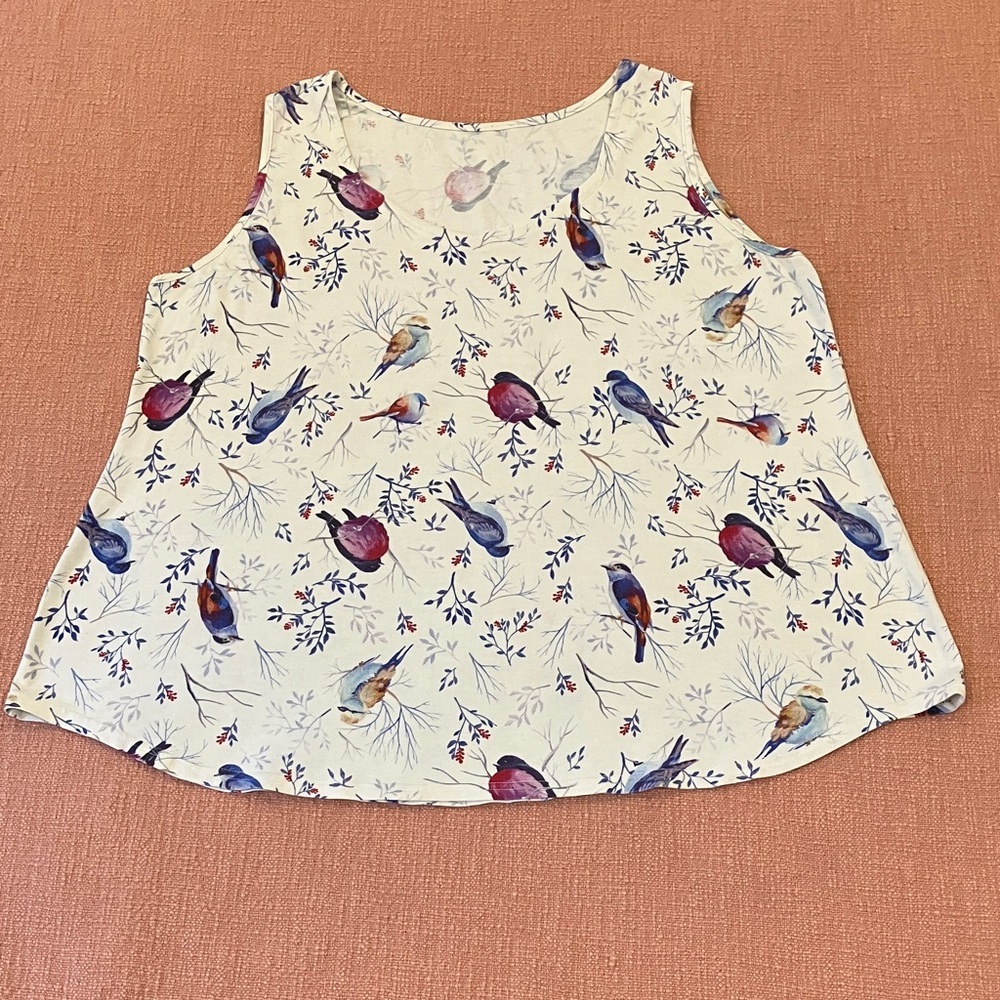 Bird Print Tank Top